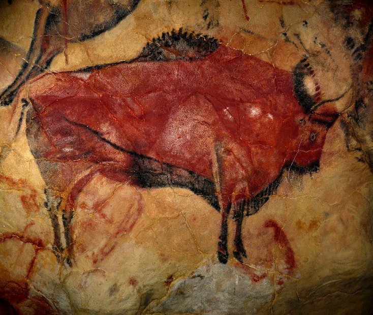 Hoznayo Pintura de bisonte de las Cueva de Altamira en Cantabria