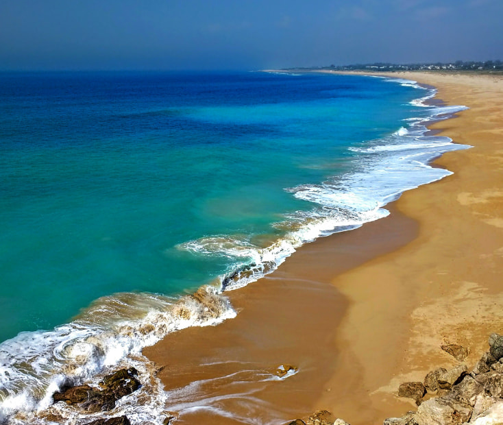 Hoznayo Cantabria Fotografía aérea de la zona costera de la Playa del Somo en Cantabria